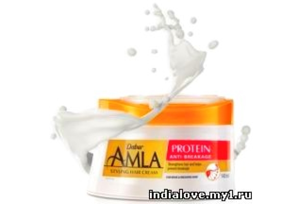 Крем для укладки волос "Против ломкости" Dabur Amla Protein 140 мл